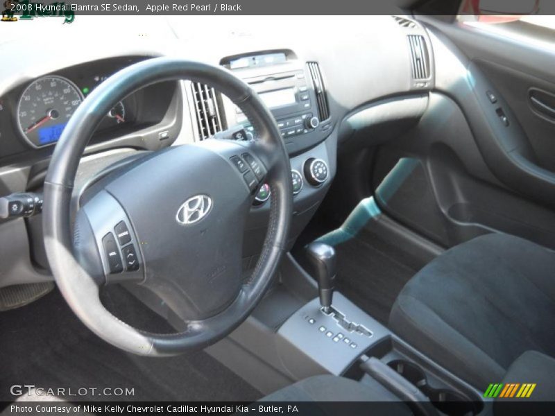 Apple Red Pearl / Black 2008 Hyundai Elantra SE Sedan