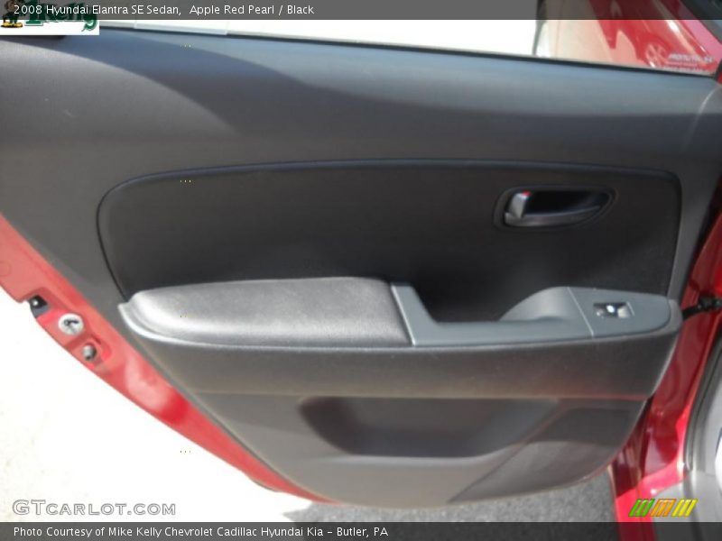 Apple Red Pearl / Black 2008 Hyundai Elantra SE Sedan