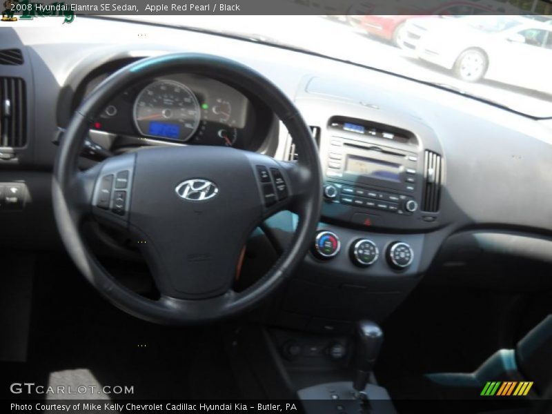 Apple Red Pearl / Black 2008 Hyundai Elantra SE Sedan