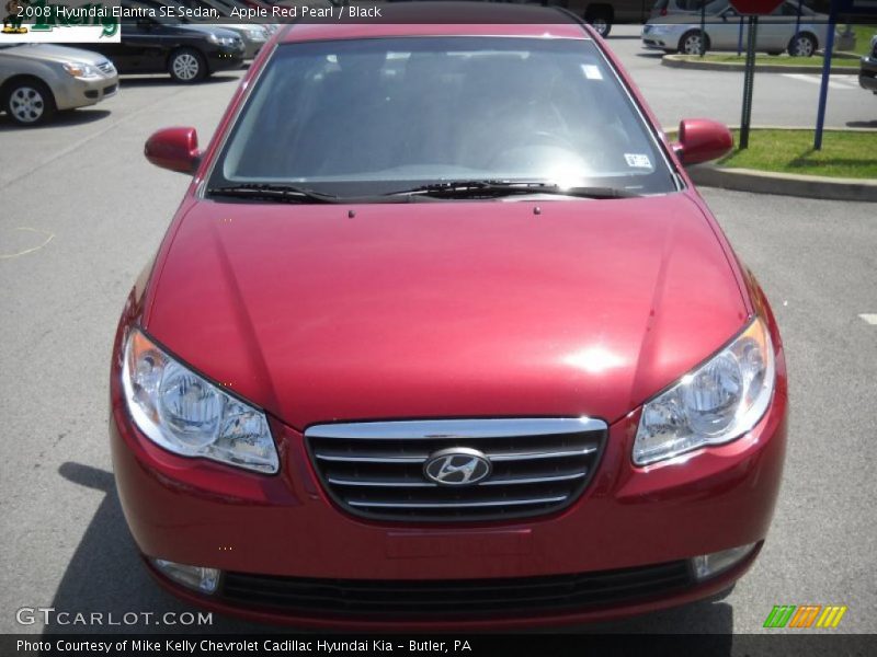 Apple Red Pearl / Black 2008 Hyundai Elantra SE Sedan