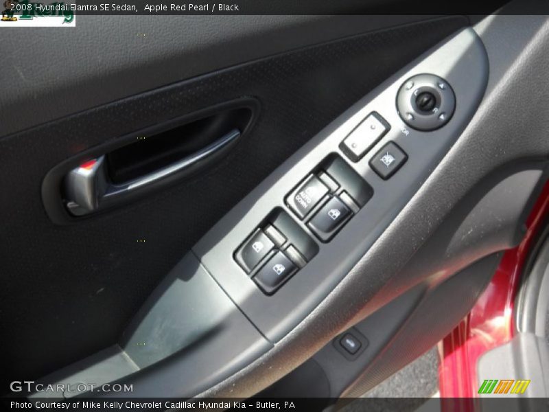 Apple Red Pearl / Black 2008 Hyundai Elantra SE Sedan
