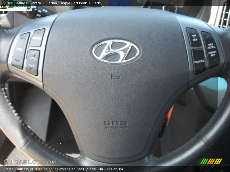 Apple Red Pearl / Black 2008 Hyundai Elantra SE Sedan