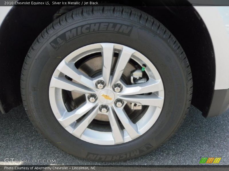 Silver Ice Metallic / Jet Black 2010 Chevrolet Equinox LS