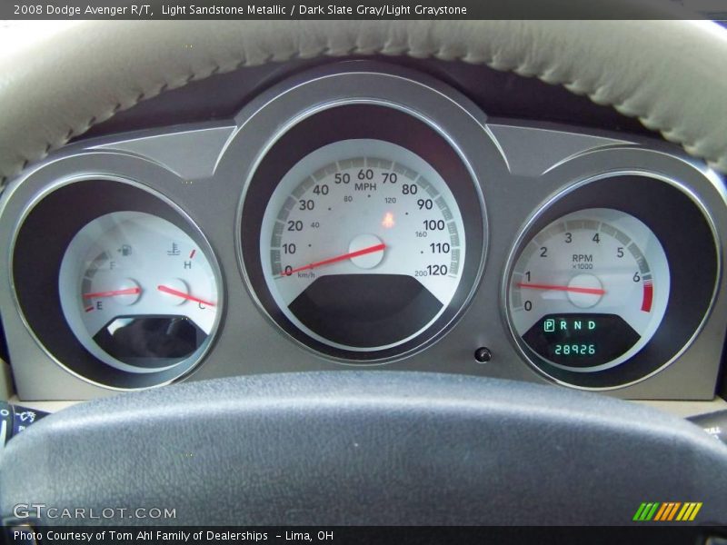 Light Sandstone Metallic / Dark Slate Gray/Light Graystone 2008 Dodge Avenger R/T