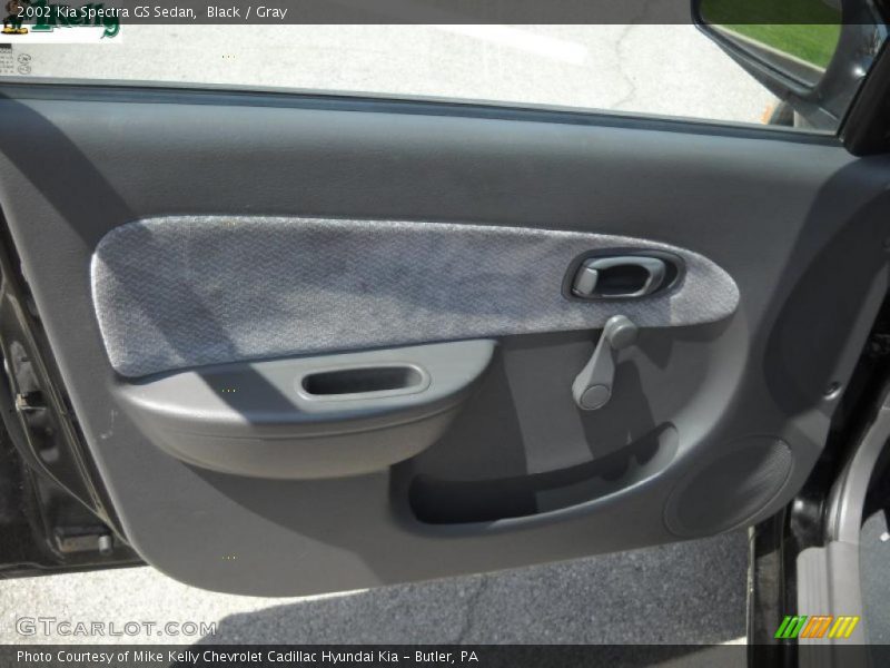Black / Gray 2002 Kia Spectra GS Sedan