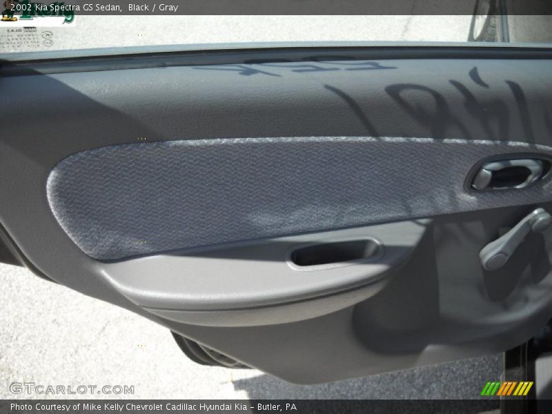 Black / Gray 2002 Kia Spectra GS Sedan