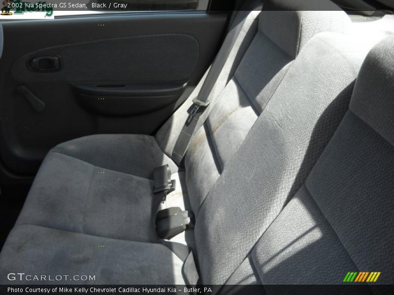 Black / Gray 2002 Kia Spectra GS Sedan