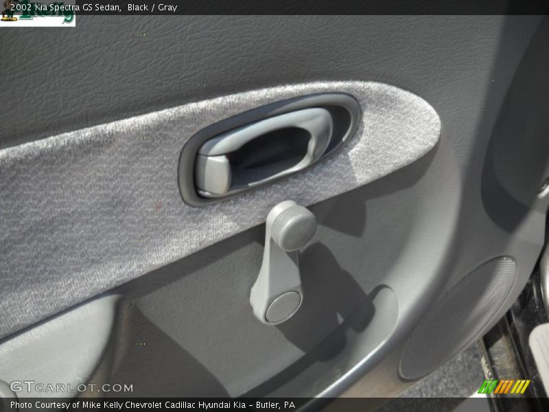 Black / Gray 2002 Kia Spectra GS Sedan