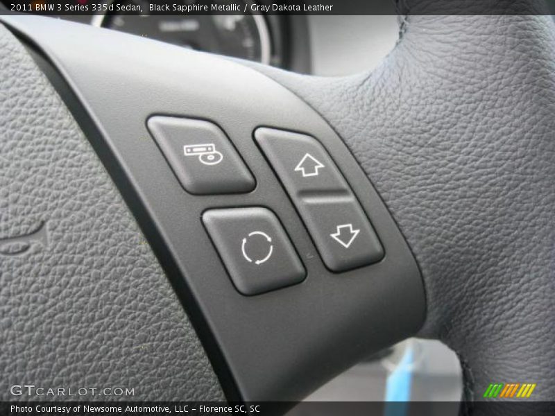 Black Sapphire Metallic / Gray Dakota Leather 2011 BMW 3 Series 335d Sedan