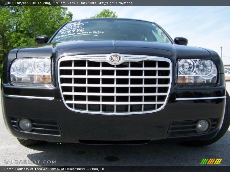 Brilliant Black / Dark Slate Gray/Light Graystone 2007 Chrysler 300 Touring