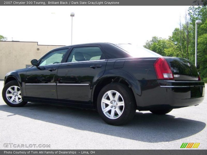 Brilliant Black / Dark Slate Gray/Light Graystone 2007 Chrysler 300 Touring
