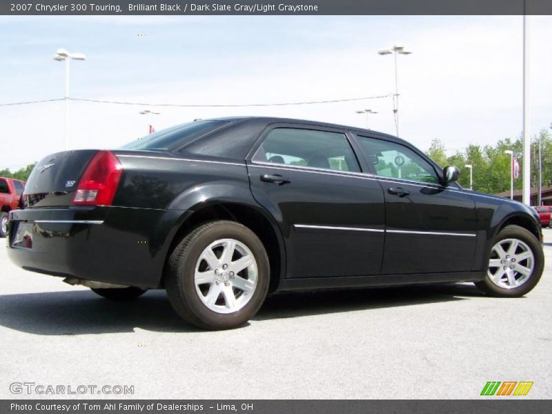 Brilliant Black / Dark Slate Gray/Light Graystone 2007 Chrysler 300 Touring