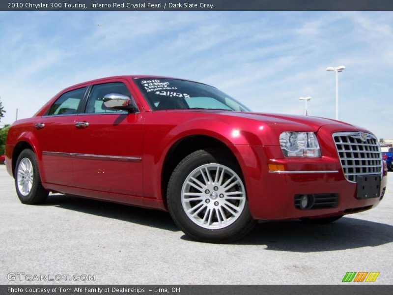 Inferno Red Crystal Pearl / Dark Slate Gray 2010 Chrysler 300 Touring