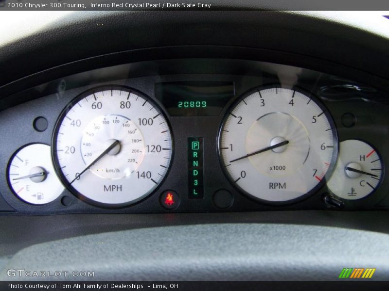 Inferno Red Crystal Pearl / Dark Slate Gray 2010 Chrysler 300 Touring
