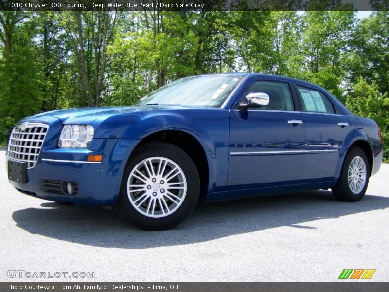 Deep Water Blue Pearl / Dark Slate Gray 2010 Chrysler 300 Touring