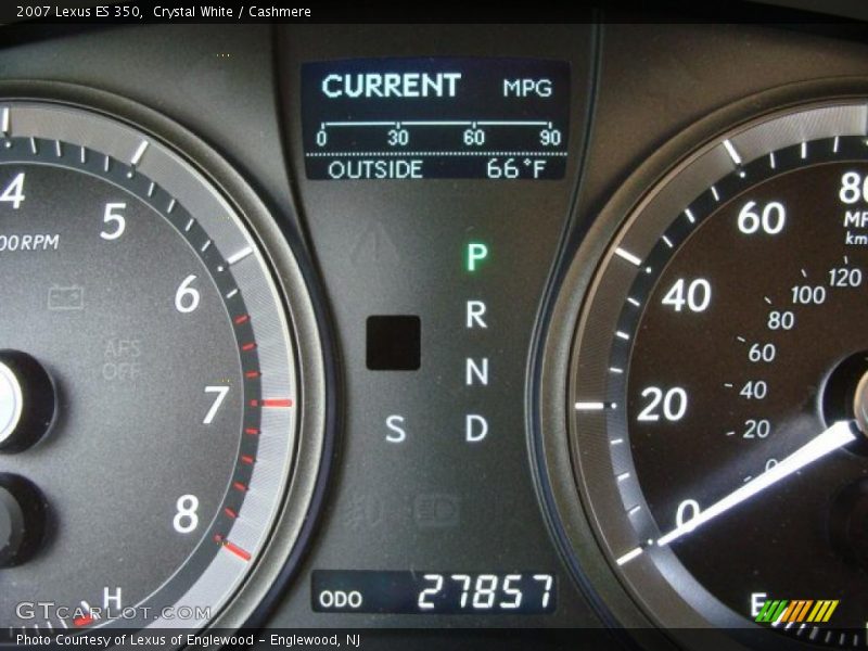 Crystal White / Cashmere 2007 Lexus ES 350
