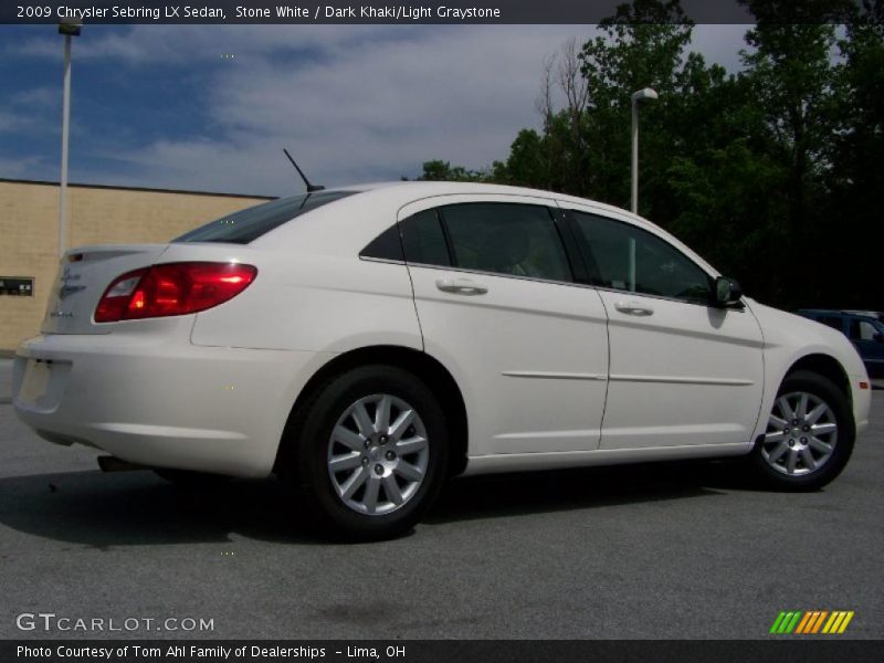 Stone White / Dark Khaki/Light Graystone 2009 Chrysler Sebring LX Sedan