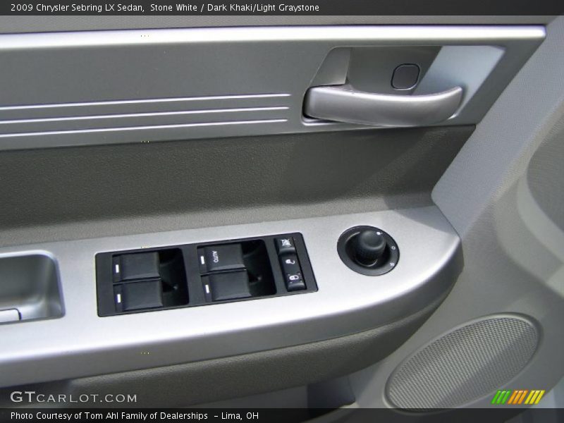 Stone White / Dark Khaki/Light Graystone 2009 Chrysler Sebring LX Sedan