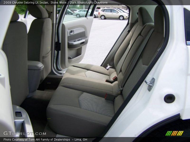 Stone White / Dark Khaki/Light Graystone 2009 Chrysler Sebring LX Sedan
