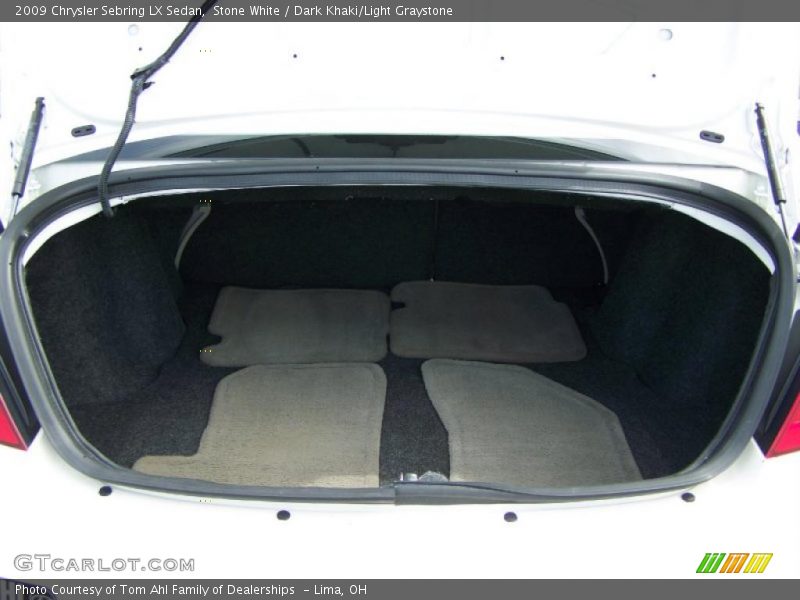 Stone White / Dark Khaki/Light Graystone 2009 Chrysler Sebring LX Sedan
