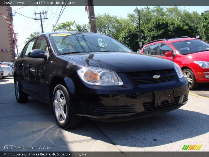 Black / Gray 2008 Chevrolet Cobalt LT Sedan