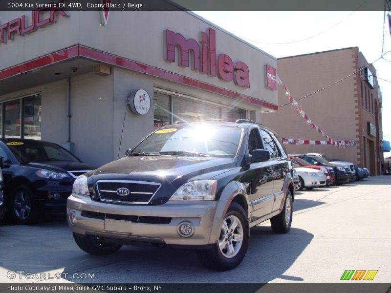 Ebony Black / Beige 2004 Kia Sorento EX 4WD