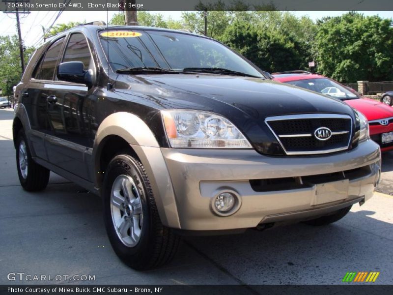 Ebony Black / Beige 2004 Kia Sorento EX 4WD