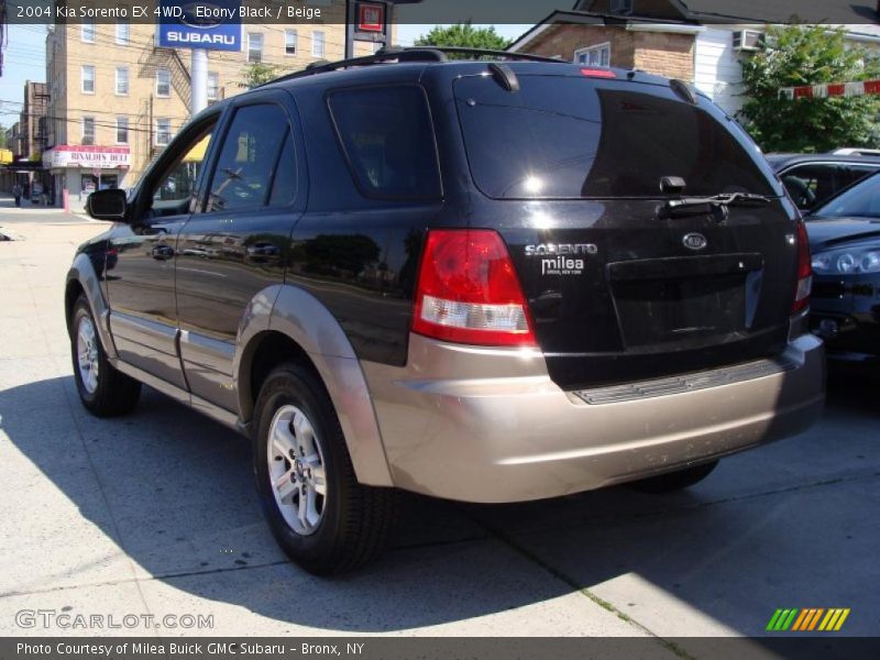 Ebony Black / Beige 2004 Kia Sorento EX 4WD