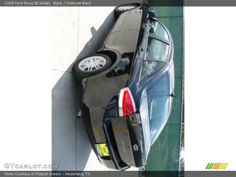 Black / Charcoal Black 2008 Ford Focus SE Sedan