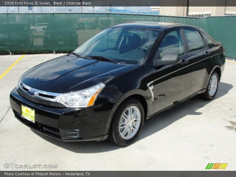 Black / Charcoal Black 2008 Ford Focus SE Sedan