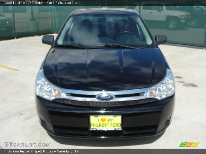 Black / Charcoal Black 2008 Ford Focus SE Sedan