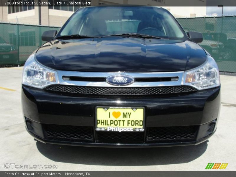 Black / Charcoal Black 2008 Ford Focus SE Sedan