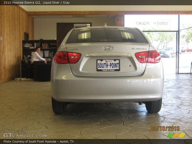 Liquid Silver / Gray 2010 Hyundai Elantra GLS
