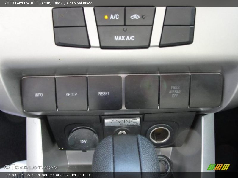 Black / Charcoal Black 2008 Ford Focus SE Sedan