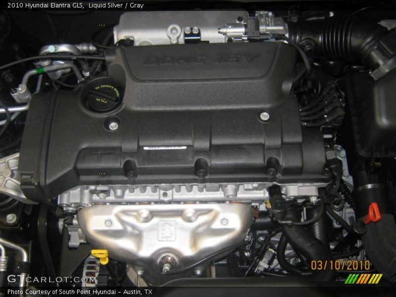 Liquid Silver / Gray 2010 Hyundai Elantra GLS