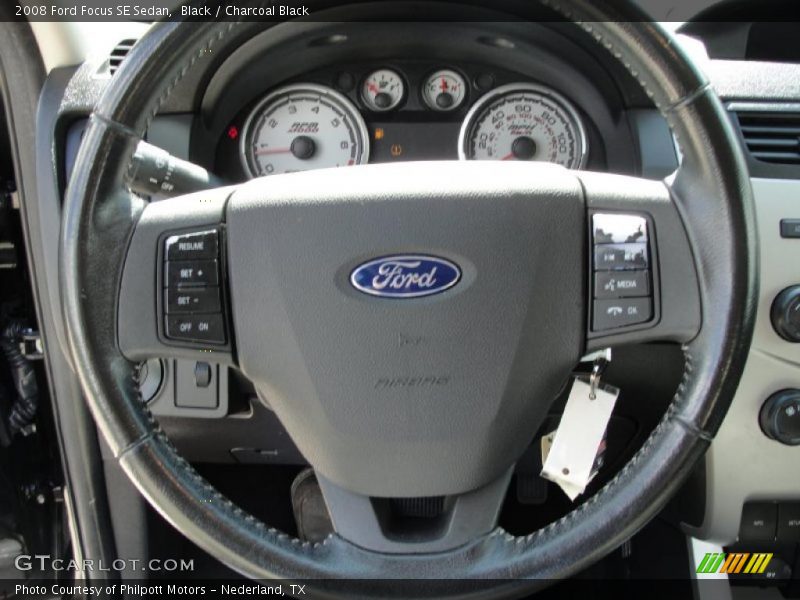 Black / Charcoal Black 2008 Ford Focus SE Sedan