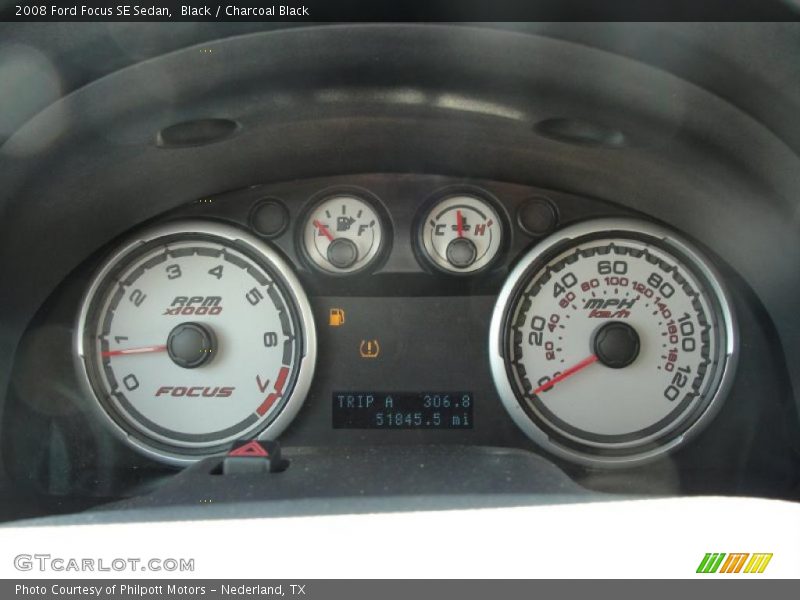 Black / Charcoal Black 2008 Ford Focus SE Sedan