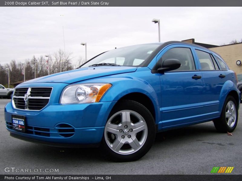 Surf Blue Pearl / Dark Slate Gray 2008 Dodge Caliber SXT