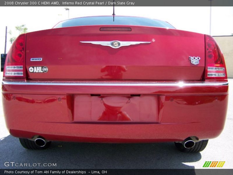 Inferno Red Crystal Pearl / Dark Slate Gray 2008 Chrysler 300 C HEMI AWD