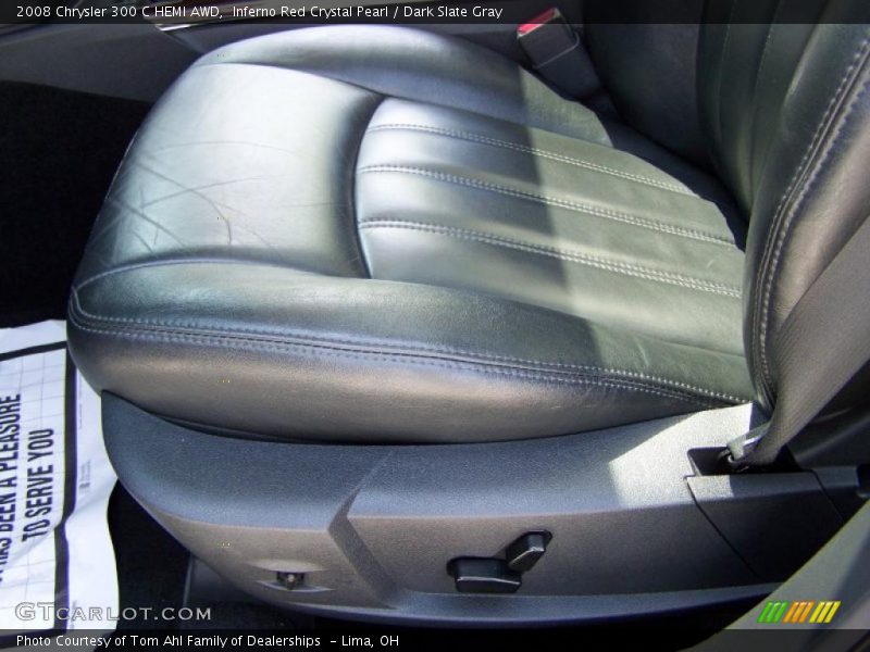 Inferno Red Crystal Pearl / Dark Slate Gray 2008 Chrysler 300 C HEMI AWD