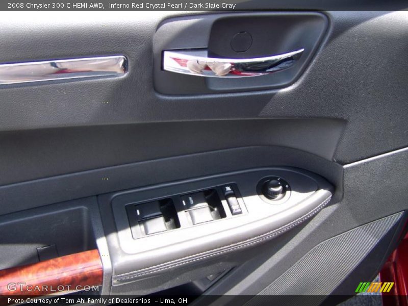 Inferno Red Crystal Pearl / Dark Slate Gray 2008 Chrysler 300 C HEMI AWD
