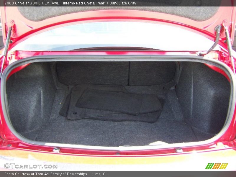 Inferno Red Crystal Pearl / Dark Slate Gray 2008 Chrysler 300 C HEMI AWD