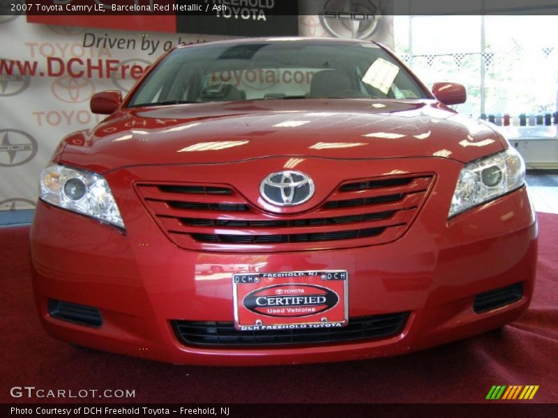 Barcelona Red Metallic / Ash 2007 Toyota Camry LE