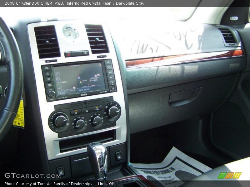 Inferno Red Crystal Pearl / Dark Slate Gray 2008 Chrysler 300 C HEMI AWD