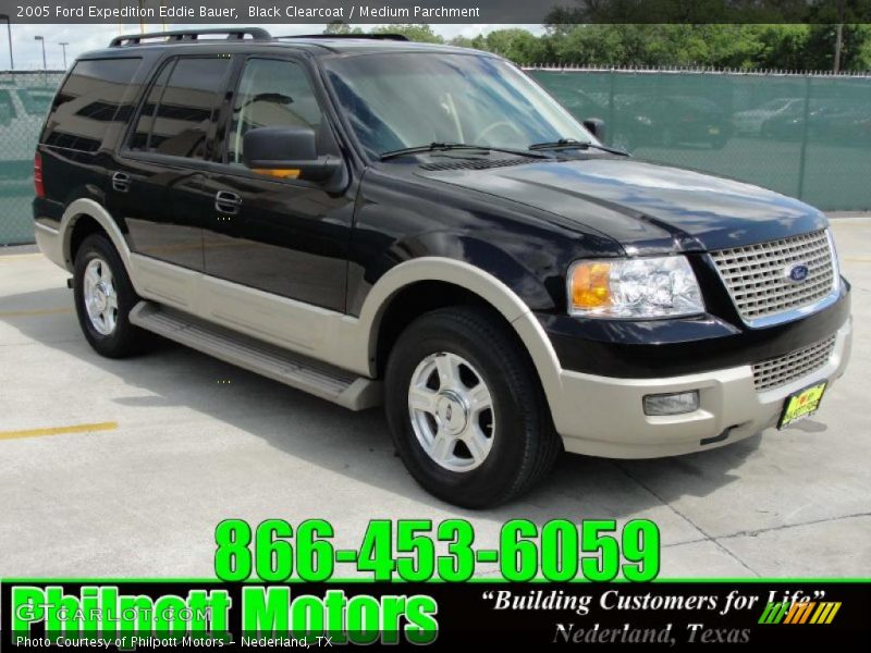 Black Clearcoat / Medium Parchment 2005 Ford Expedition Eddie Bauer