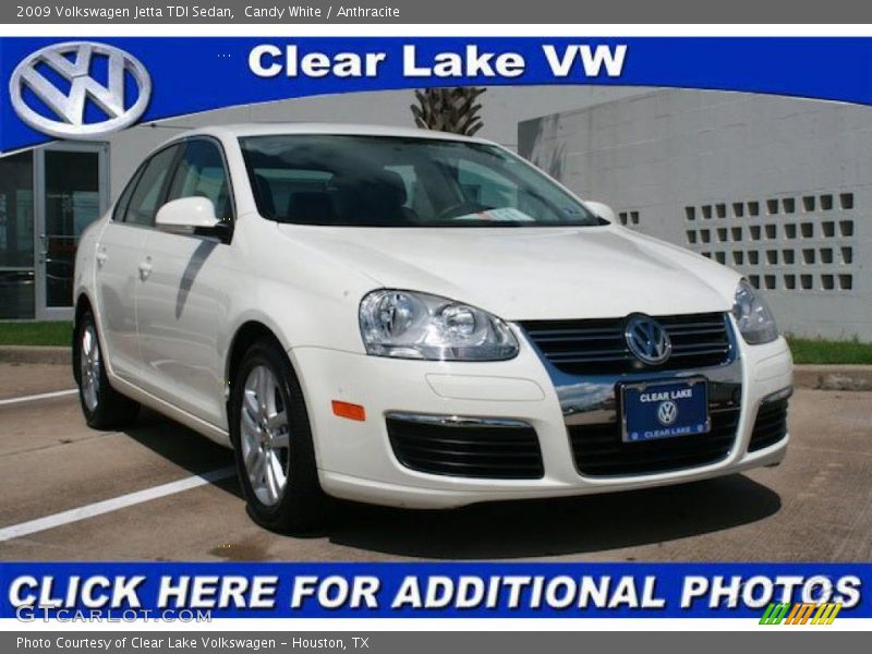 Candy White / Anthracite 2009 Volkswagen Jetta TDI Sedan
