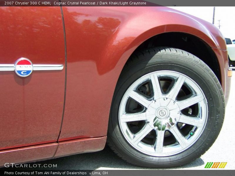 Cognac Crystal Pearlcoat / Dark Khaki/Light Graystone 2007 Chrysler 300 C HEMI