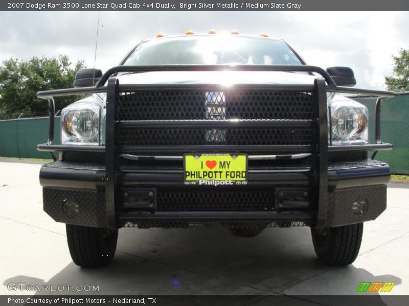 Bright Silver Metallic / Medium Slate Gray 2007 Dodge Ram 3500 Lone Star Quad Cab 4x4 Dually