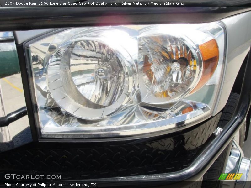 Bright Silver Metallic / Medium Slate Gray 2007 Dodge Ram 3500 Lone Star Quad Cab 4x4 Dually
