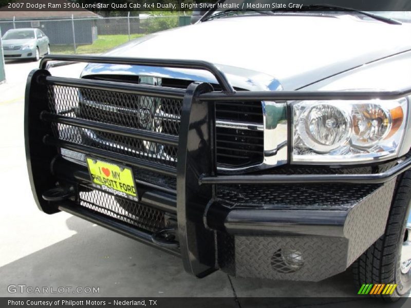 Bright Silver Metallic / Medium Slate Gray 2007 Dodge Ram 3500 Lone Star Quad Cab 4x4 Dually